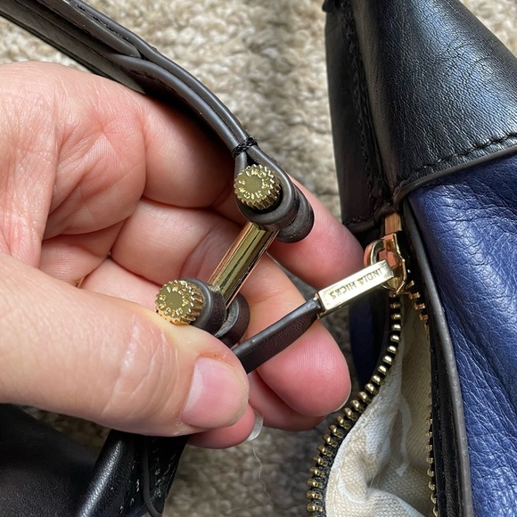 Large leather hobo bag from India Hicks - Picture 5 of 8